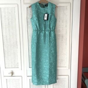 Ter Et Bantine Cocktail Dress NWT Size 2 $855 turquoise sheath dress